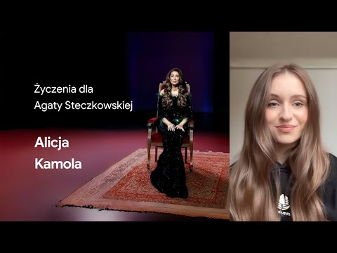 Życzenia dla Agaty Steczkowskiej - Alicja Kamola