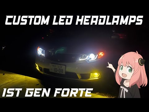 Installing Custom LED HeadLamps For Kia Forte?!!!