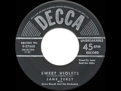 1951 HITS ARCHIVE: Sweet Violets - Jane Turzy