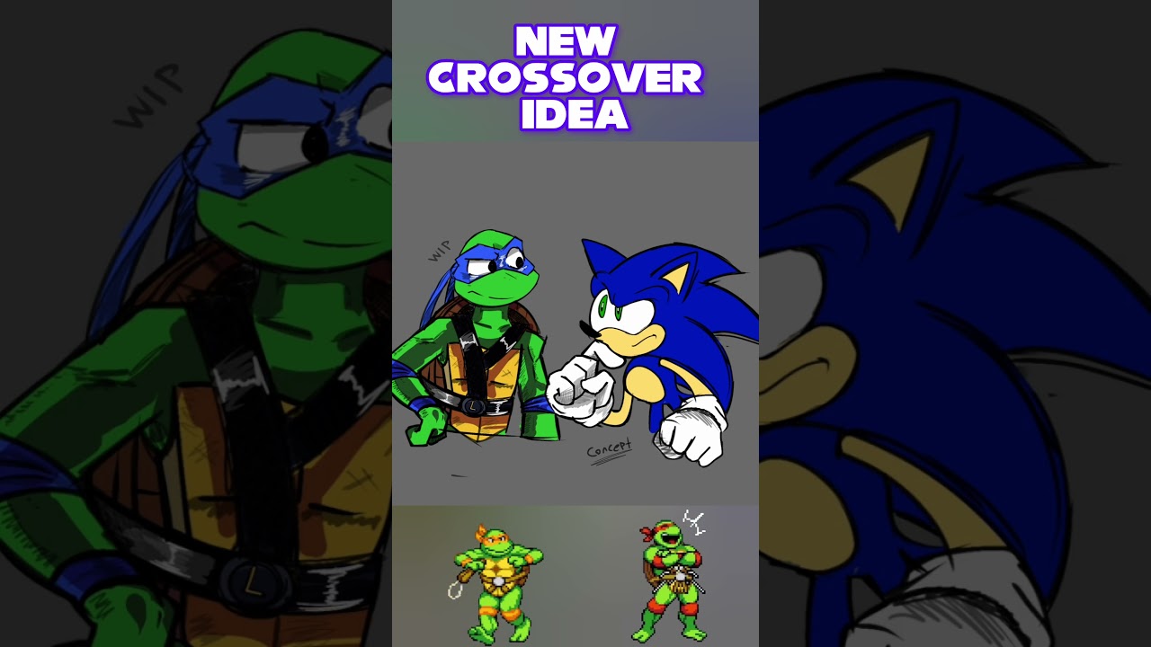Concept for a New crossover #sonicthehedgehog #sonic #art #digitalart #fanart #tmnt
