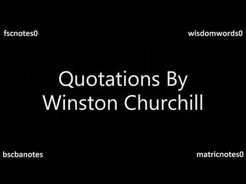 Quotations By Winston Churchill