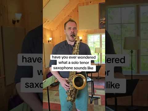 What does a tenor saxophone sound like? #saxophone