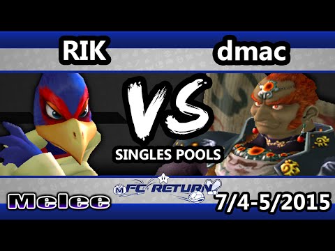 FC Return - RiK (Falco) Vs. dmac (Ganondorf, Fox) SSBM Pools - Smash Melee