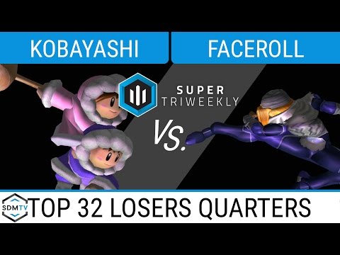 UCSD STW 4 - Kobayashi (Ice Climbers) vs. Faceroll (Sheik) - SSBM Losers Quarters - Smash Melee