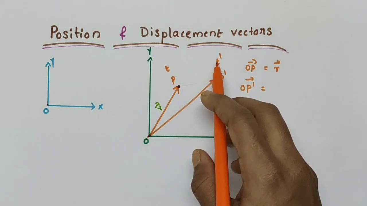 Position vectors and displacement vectors // Class 11 Physics // Chapter 4 - Motion in a plane
