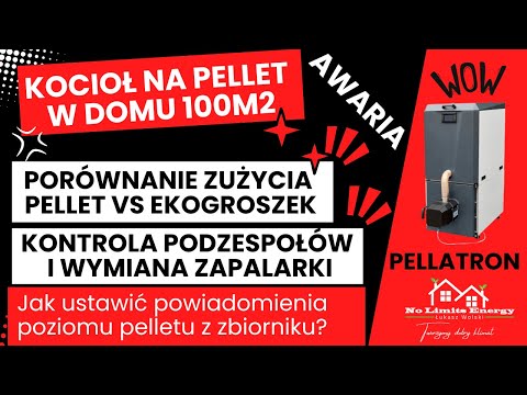 🔥Kocioł na Pellet Pellatron🔥Wymiana Grzałki 🔥Porównanie Zużycia Peletu a Ekogroszku🔥 #kociołnapellet