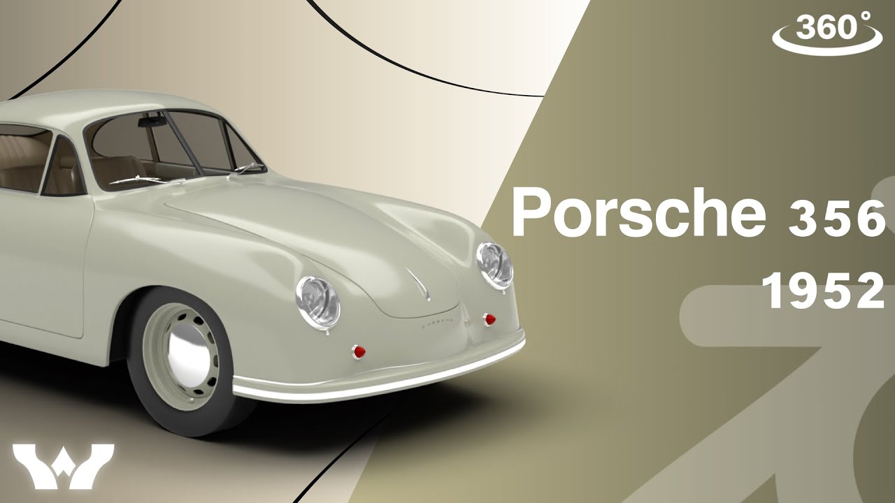 Porsche 356 1300 1952 3D Model