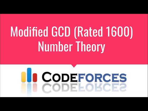 E001 : Modified GCD | Number Theory | CodeNCode