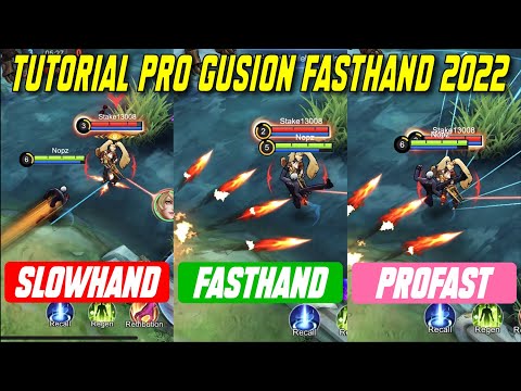 TUTORIAL GUSION FAST HAND 2022 | HOW TO TIPS TRICKS GUSION FAST COMBO SKILL GUIDE - Mobile Legends