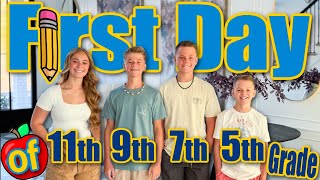 First Day Of High School & Middle School, Last Year Of Elementary!!