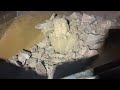 Closeup Crushing Of Nature Stone With Rubblemaster 100GO Roxmaskin