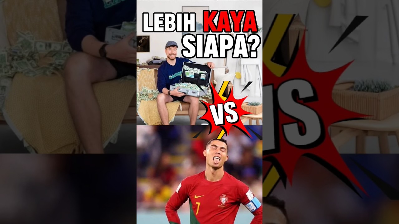 Lebih kaya siapa? Mr Beast atau Cristiano Ronaldo @KepalaBrokoli