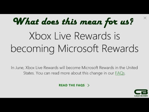 Xbox Live Rewards is Turning to Microsoft Rewards - Transition Overview