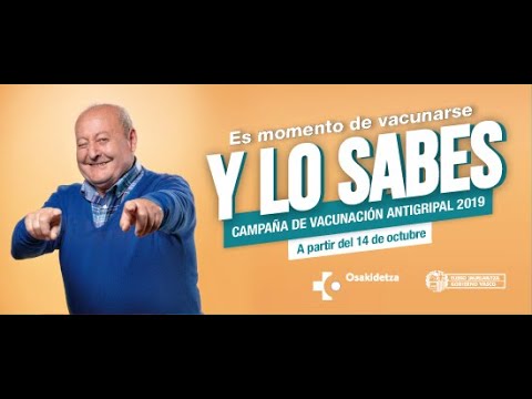 V&iacute;deo campa&ntilde;a vacunaci&oacute;n contra la gripe 2019