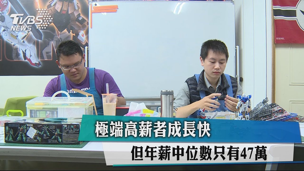 極端高薪者成長快　但年薪中位數只有47萬元