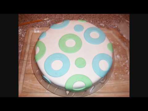 my first fondant cake