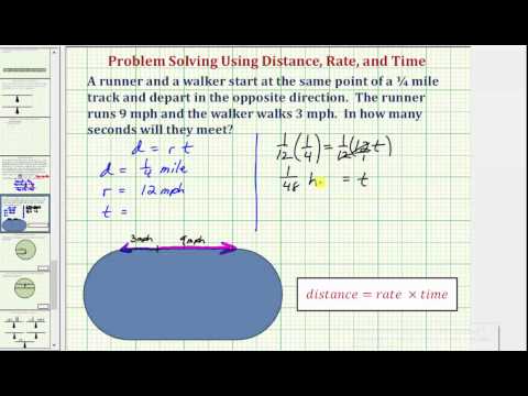 Determine When a Walker and A Runner Will Meet on a Track | Math Help ...