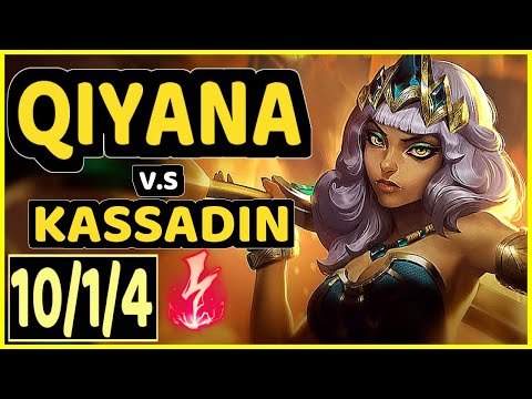POWEROFEVIL (QIYANA) vs KASSADIN - 10/1/4 KDA MID CHALLENGER GAMEPLAY - NA