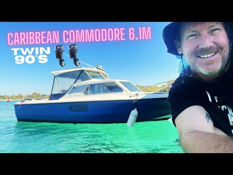Caribbean Commodore 6.1meter cabin cruiser twin outboard