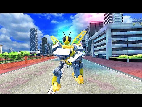 Flying Car Bee Robot Transform: Robot Transforming Game - Android Gameplay