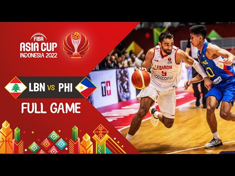 Lebanon 🇱🇧 - Philippines 🇵🇭 | Basketball Full Game - #FIBAASIACUP 2022