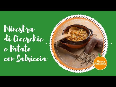 Minestra di Cicerchie e Patate con Salsiccia - Nonna Paperina