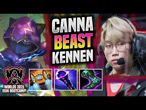 CANNA IS A BEAST KENNEN! 🔥WORLDS BOOTCAMP EUW🔥 - T1 Canna Plays Kennen TOP vs Jayce! | Patch 11.19