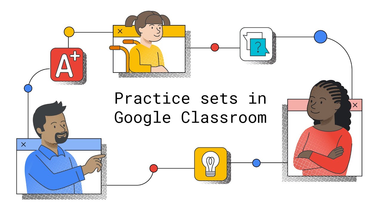 YouTube video describing practice sets in Google Classroom