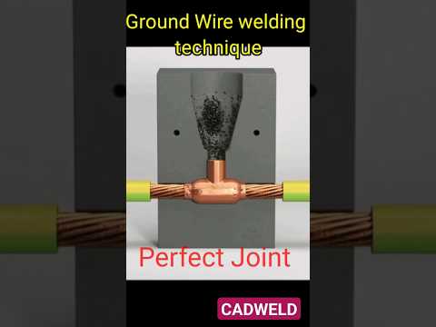 CADWELD EXOTHERMIC CONNECTION (Earth copper wire welding)#youtubeshorts #viral #shorts