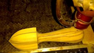 How to put your Logo on olive wood Citrus Reamer by www.tunisianolivewood.com