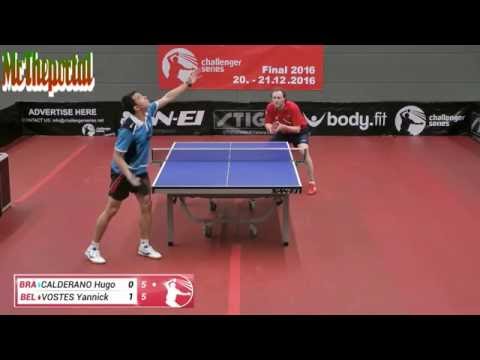 Table Tennis Challenger Series 2016 - Hugo Calderano Vs Vostes Yannik -