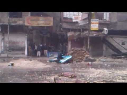 التصدي لقوات النظام في شارع مخيم فلسطين في دمشق من قبل كتيبة أحفاد سيدنا الحمزة