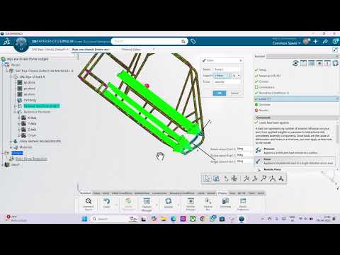 Static Analysis of Baja Sae Chassis Frame By 3d experince simulia software👍