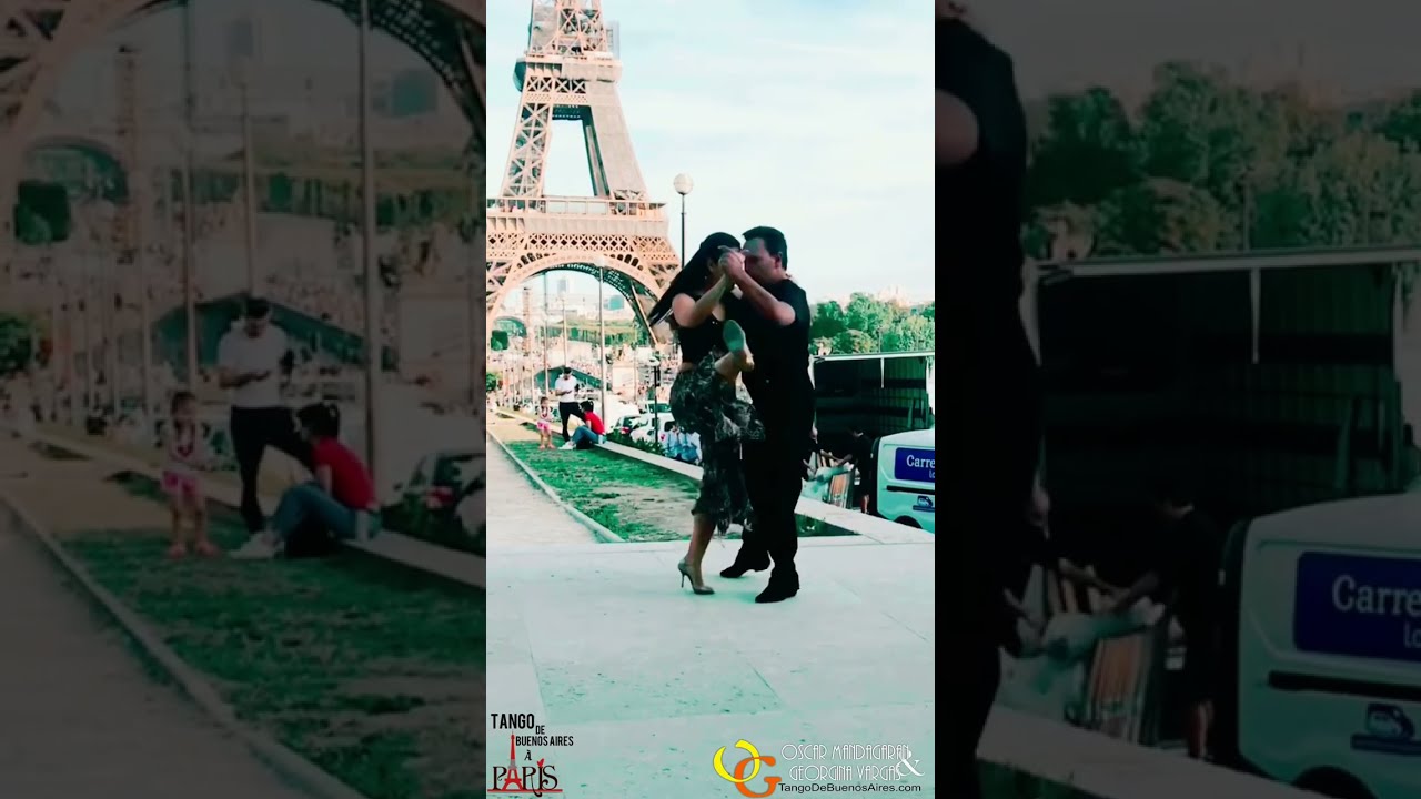 Video thumbnail for #valscriollo parte 2 #dancers Georgina Vargas Oscar Mandagaran #tango in Paris