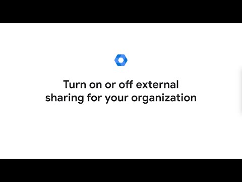Turn on or off external sharing for your organization