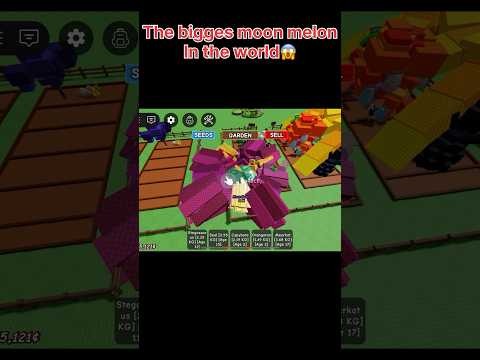 The biggest moon melon on grow a garden 😱#growagarden #shorts #shortsfeed #roblox