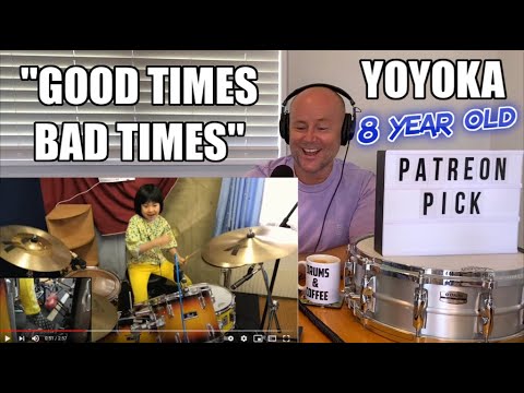 Drum Teacher Reacts: YOYOKA | Hit Like A Girl Contest | 'Good Times Bad Times' - LED ZEPPELIN Cover
