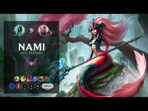 Nami Support vs Rakan - EUW Master Patch 12.6