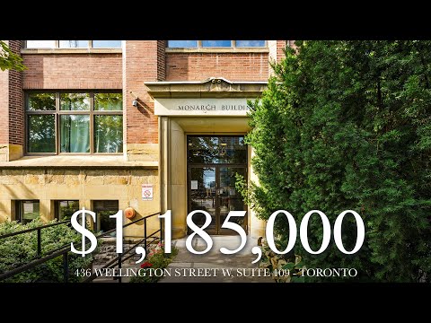 $1,185,000 Luxury Brick And Beam Loft - 436 Wellington Street West, Suite 109 - Toronto
