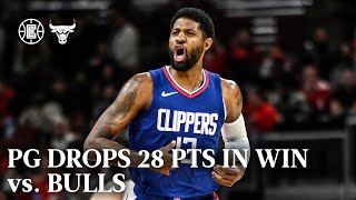 Paul George 28 PTS in Win vs. Bulls Highlights | LA Clippers