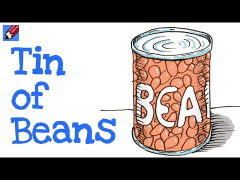 How to draw a Can of Beans Real Easy