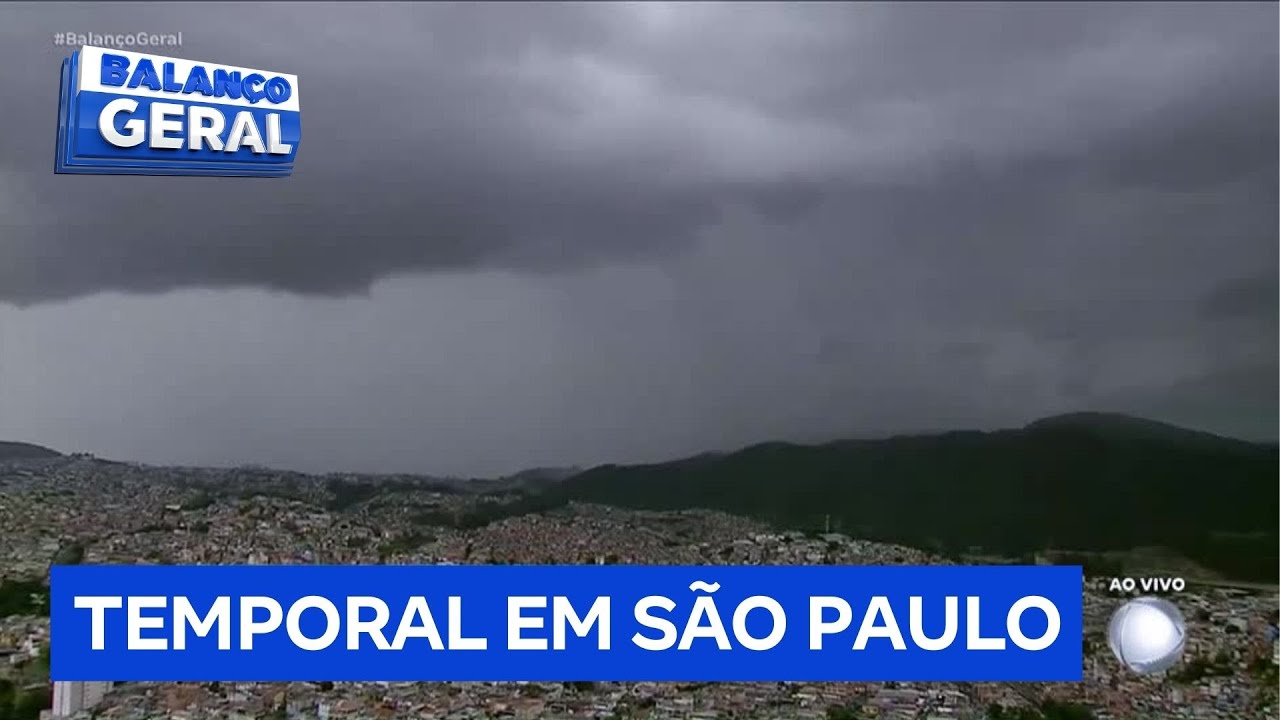 Início da semana deve ser marcado por temporais e ventos de até 100 km/h na Grande São Paulo