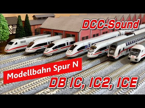 DB IC,IC2,ICE Ep.VI Modellbahn Spur N DCC-Sound / Nゲージ / N gauge