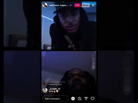Capella Grey and Zae France shows supporters Unreleased Songs on Live 🤯🔥🥂 #zaefrance #capellagrey