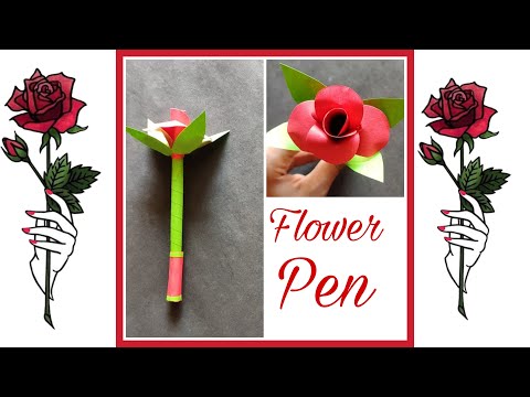 How To Make Flower Pen || By ST Craft & Creations