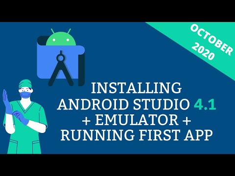 How to install Android Studio 4 1 Emulator Running First Application OCT 2020