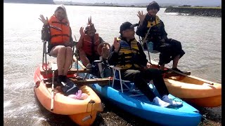 草刈機改造船外機20 フィッシングカヤック編 part4 Weedeater outboard motor 20 Fishing Kayak part 4 ついに4人乗りのトリマラン。