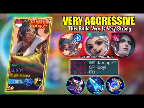 Luo Yi 2x Stun Build Damage Unstoppable | Luo Yi Best Build Top 1 Global 2022 - Mobile Legends