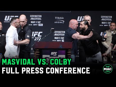 Colby Covington vs. Jorge Masvidal Press Conference: "Keep mentioning my kids, bro"