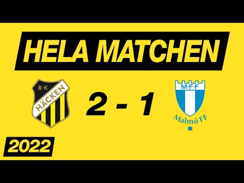 BK Häcken - Malmö FF (2-1) Allsvenskan 2022 Hela matchen